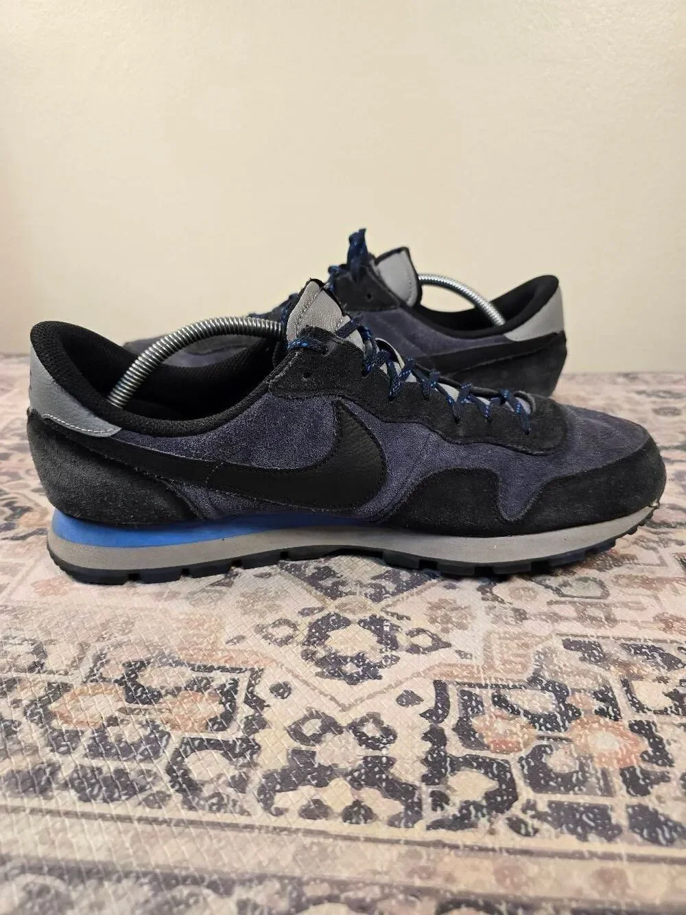 Nike Air Pegasus 83 Shoes Sneakers DX3738-400 Premium Black Navy Blue Men's 12